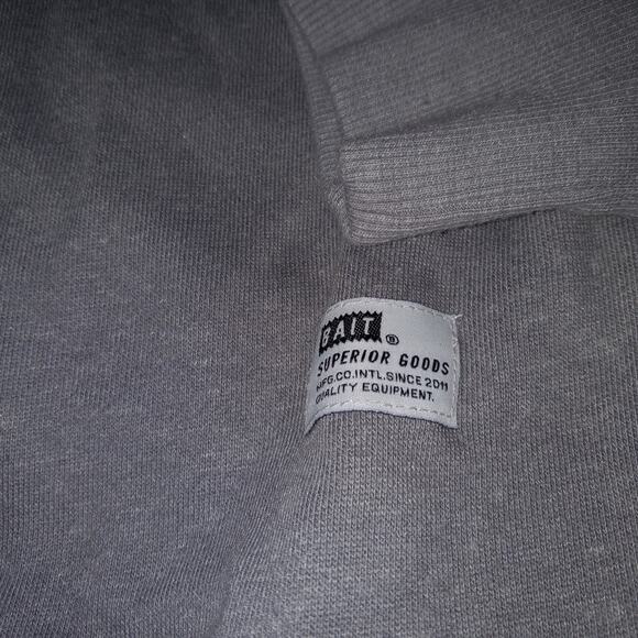 BAIT Embroidered B Letter Invisible Pockets Crewneck in Grey Size Small - Picture 4 of 5